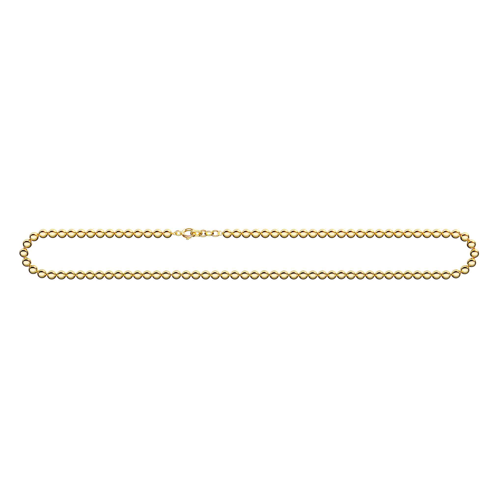 A detail image of Gold Sphere Link Chain in Gold